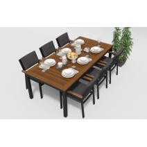  Белла 220 антрацит, алюминий / тик, фото 1 