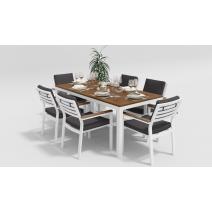  Белла 180 антрацит, алюминий / тик, фото 1 