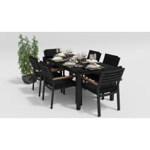  Калма 180 черная, алюминий / стекло, фото 1 