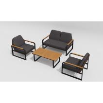  Белла антрацит, алюминий / ротанг / тик - 15%, фото 4 