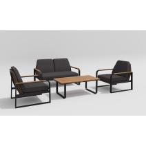  Белла антрацит, алюминий / ротанг / тик - 15%, фото 5 