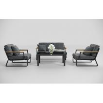  Voglie серая, алюминий / тик / стекло, фото 3 