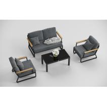  Voglie серая, алюминий / тик / стекло, фото 7 