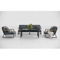  Voglie серая, алюминий / тик / стекло, фото 3 