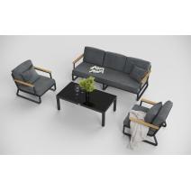  Voglie серая, алюминий / тик / стекло, фото 4 