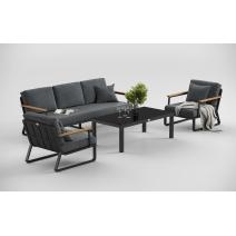  Voglie серая, алюминий / тик / стекло, фото 5 