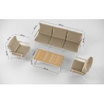  Калма бежевая, алюминий / тик - 15%, фото 14 