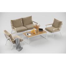  Калма бежевая, алюминий / тик - 15%, фото 5 