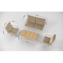  Калма бежевая, алюминий / тик - 15%, фото 14 