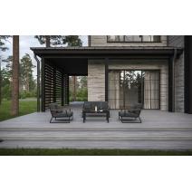  Voglie серая, алюминий / тик / стекло, фото 1 