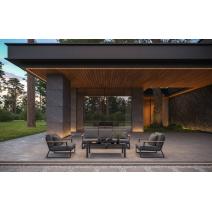  Voglie серая, алюминий / тик / стекло, фото 1 