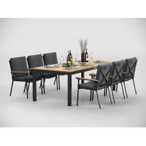  Patio Bella 220 серая, алюминий / тик, фото 1 