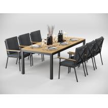  Patio Bella 220 серая, алюминий / тик, фото 3 