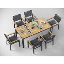  Patio Bella 180 серая, алюминий / тик, фото 2 