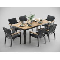  Patio Bella 180 серая, алюминий / тик, фото 3 