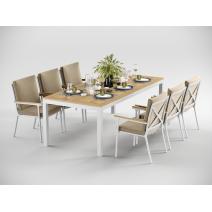  Patio Bella 220 бежевая, алюминий / тик, фото 1 