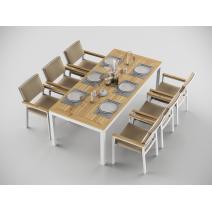  Patio Bella 220 бежевая, алюминий / тик, фото 2 