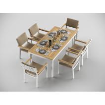  Patio Bella 180 бежевая, алюминий / тик, фото 3 