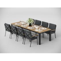  Белла 280 серая, алюминий / тик, фото 3 