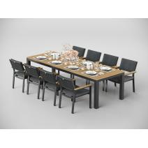  Белла 280 серая, алюминий / тик, фото 3 