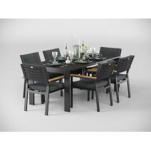  Малия 180 серая, алюминий / тик, фото 1 