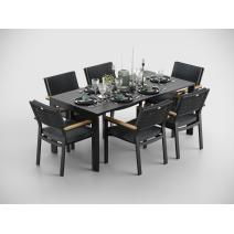  Малия 180 серая, алюминий / тик, фото 3 