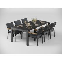  Малия 220 серая, алюминий / тик, фото 1 