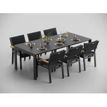  Малия 220 серая, алюминий / тик, фото 3 