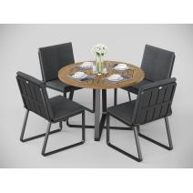  Patio Primavera 100 серая, алюминий / тик, фото 3 