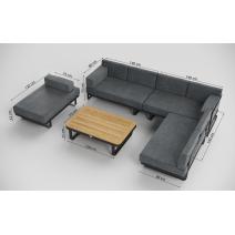  Hacienda серая, алюминий / тик, фото 6 