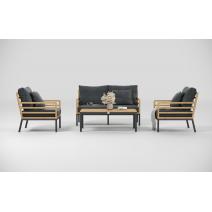  Patio Calma серая, тик / алюминий, фото 3 