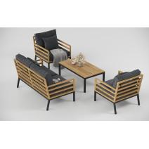  Patio Calma серая, тик / алюминий, фото 6 