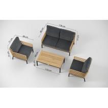  Patio Calma серая, тик / алюминий, фото 16 