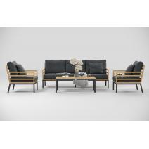  Patio Calma серая, тик / алюминий, фото 3 