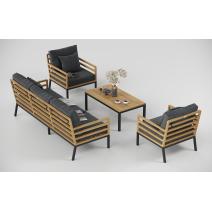  Patio Calma серая, тик / алюминий, фото 6 