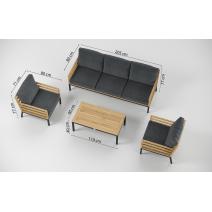  Patio Calma серая, тик / алюминий, фото 16 