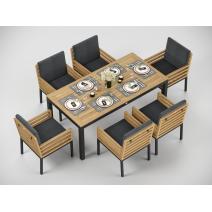  Patio Calma серый, тик / алюминий, фото 7 