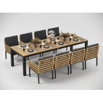  Белла 280 серая, алюминий / тик, фото 3 