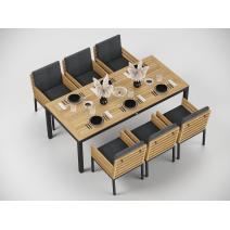  Patio Bella 220 серая, алюминий / тик, фото 4 