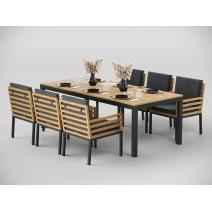  Patio Bella 220 серая, алюминий / тик, фото 5 