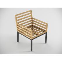  Patio Bella 220 серая, алюминий / тик, фото 9 