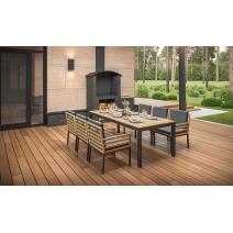  Patio Bella 220 серая, алюминий / тик, фото 1 