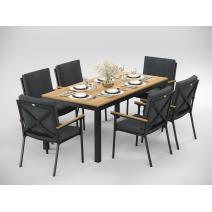  Калма С серый, алюминий / тик, фото 6 