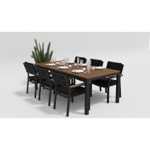  Белла черный, алюминий / тик, фото 4 