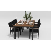  Белла черный, алюминий / тик, фото 5 