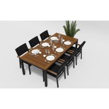  Белла черный, алюминий / тик, фото 6 