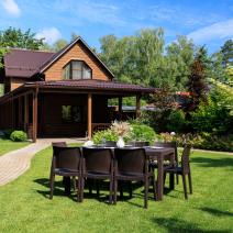  Обеденный комплект JULY L коричневый, фото 3 