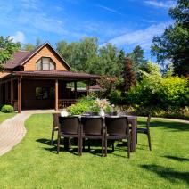  Обеденный комплект JULY L коричневый, фото 4 