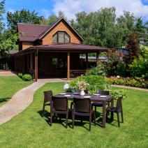  Обеденный комплект JULY M коричневый, фото 2 