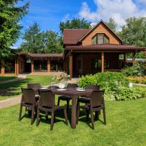  Обеденный комплект JULY M коричневый, фото 4 